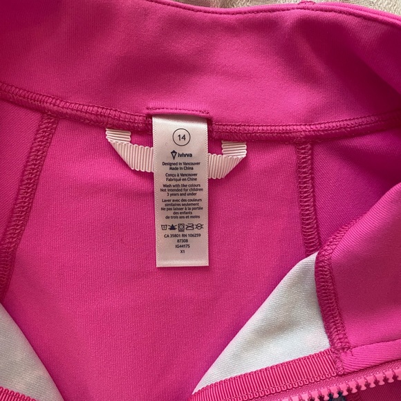 Ivivva pink zip up light jacket - Picture 5 of 8